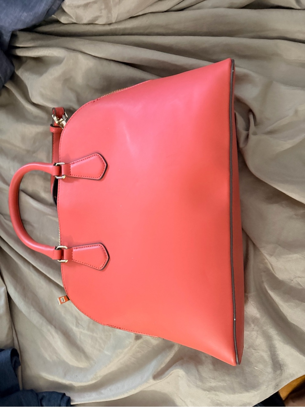 a new day Coral Structured Top-Handle Satchel